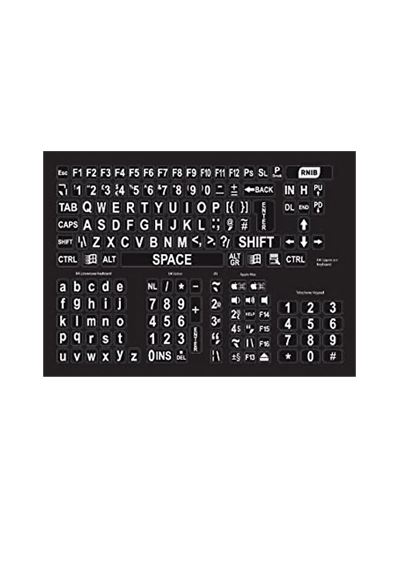 Large Print Keyboard Stickers