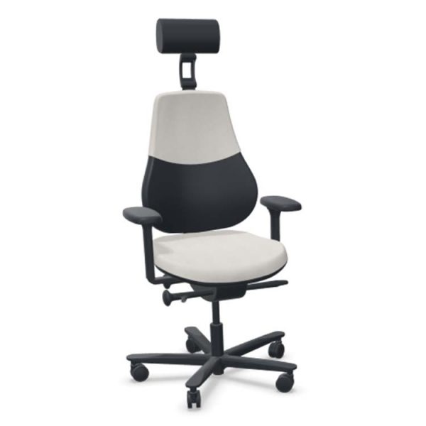 Flo High Back Chair with Arms and Headrest