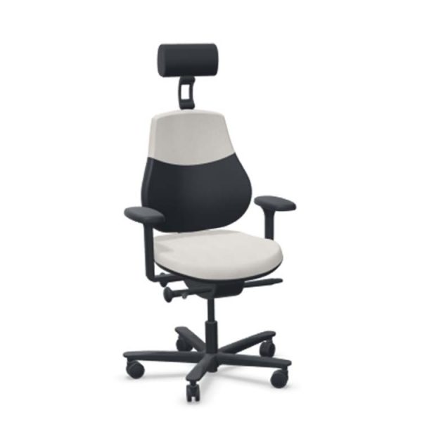 Flo Mid Back Chair with Arms and Headrest